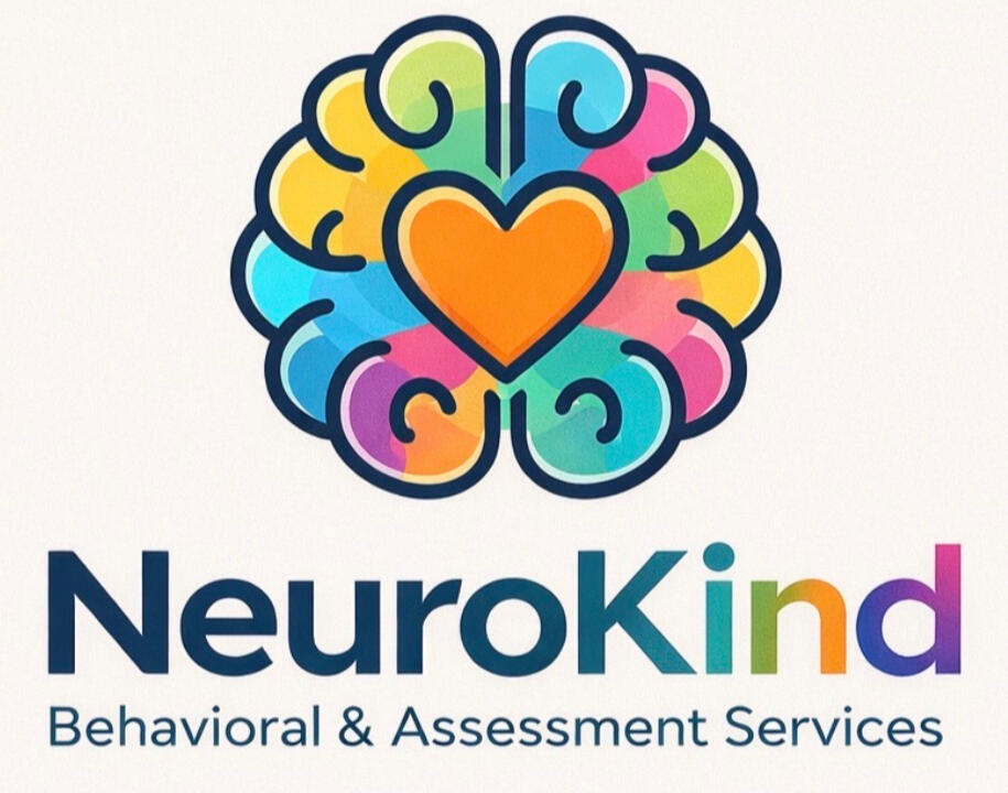 NeuroKind Behavioral & Assessment Services NeuroKind logo with a colorful brain surrounding a heart